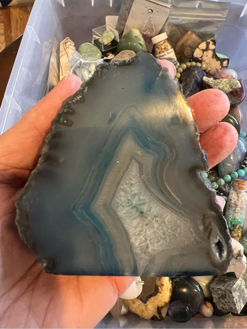 Huge Mystery Crystal Gemstone At Least 1Lb Scoop NWOT